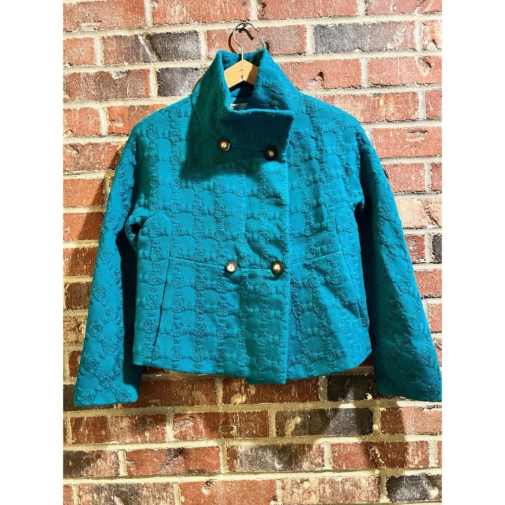 worth‎ vintage green wool coat